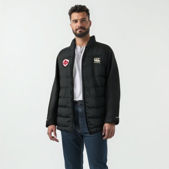 Canterbury Black Men's puffer Jacket S - Picture 1 of 12